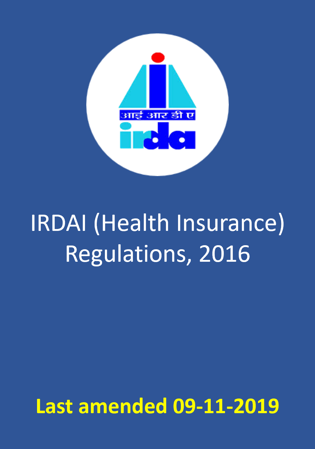 IRDAI (Health Insurance) Regulations, 2016